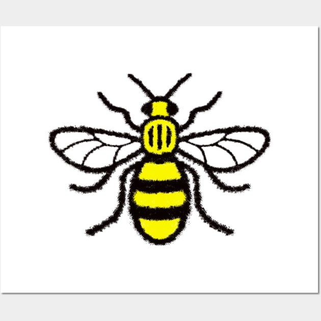Manchester Worker Bee Wall Art by soitwouldseem